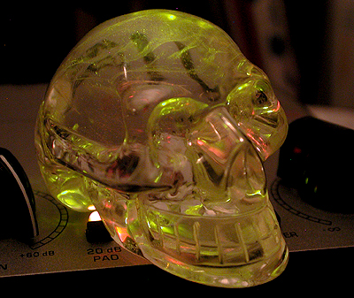 Every studio needs a crystal skull to transmit to the other side...